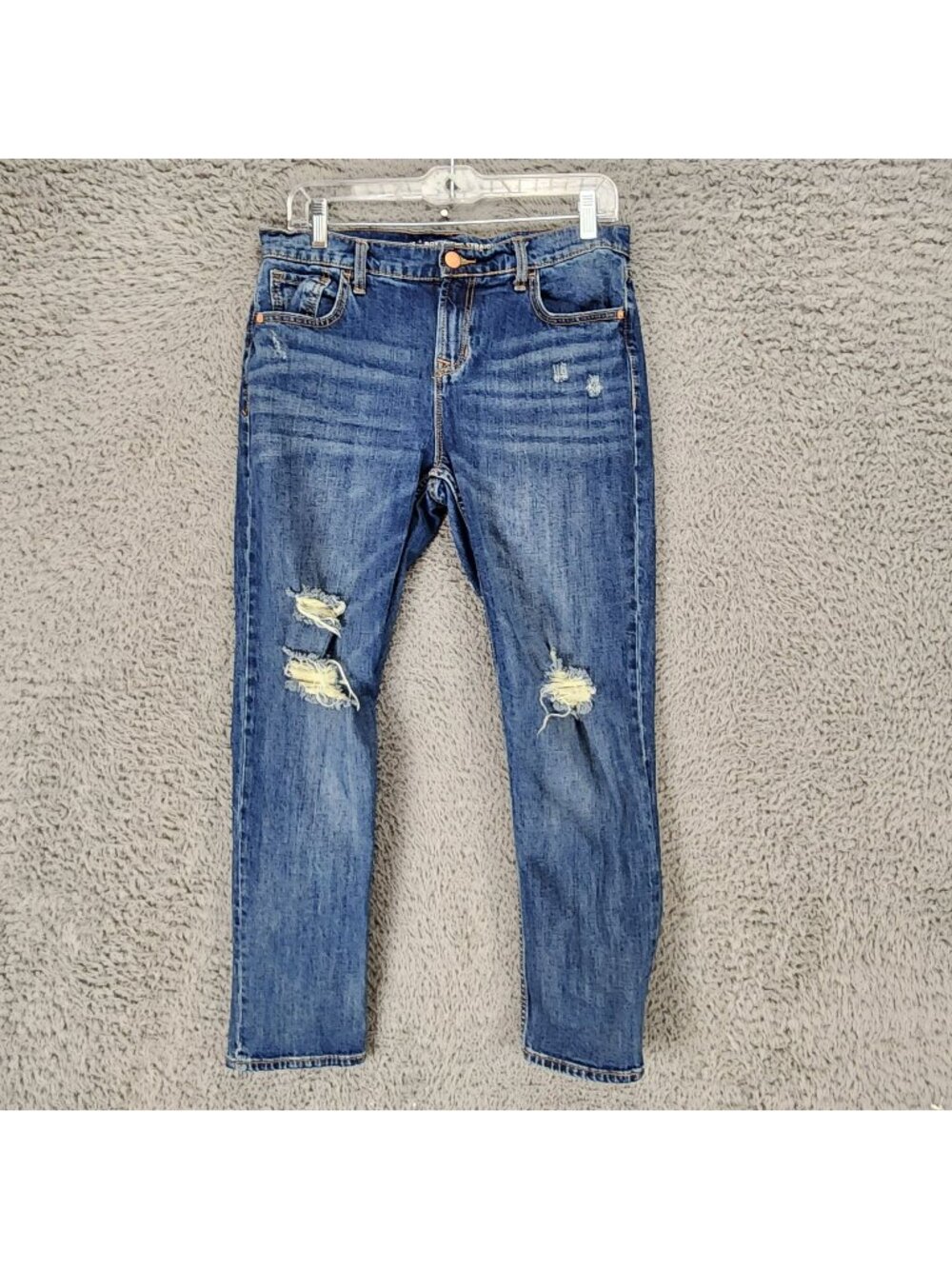 Old Navy Jeans Womens 6 Blue Stretch Denim Boyfriend Straight